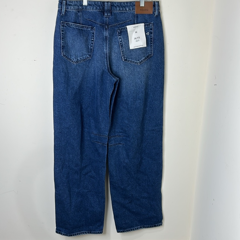 NWT HIDDEN HD9371B-DK Alyx Low Slung High Rise Baggy Jean Size 27 - Picture 6 of 16